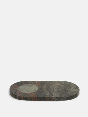 Astell Serving Board - Large - Forest Green Marble - Listing Image