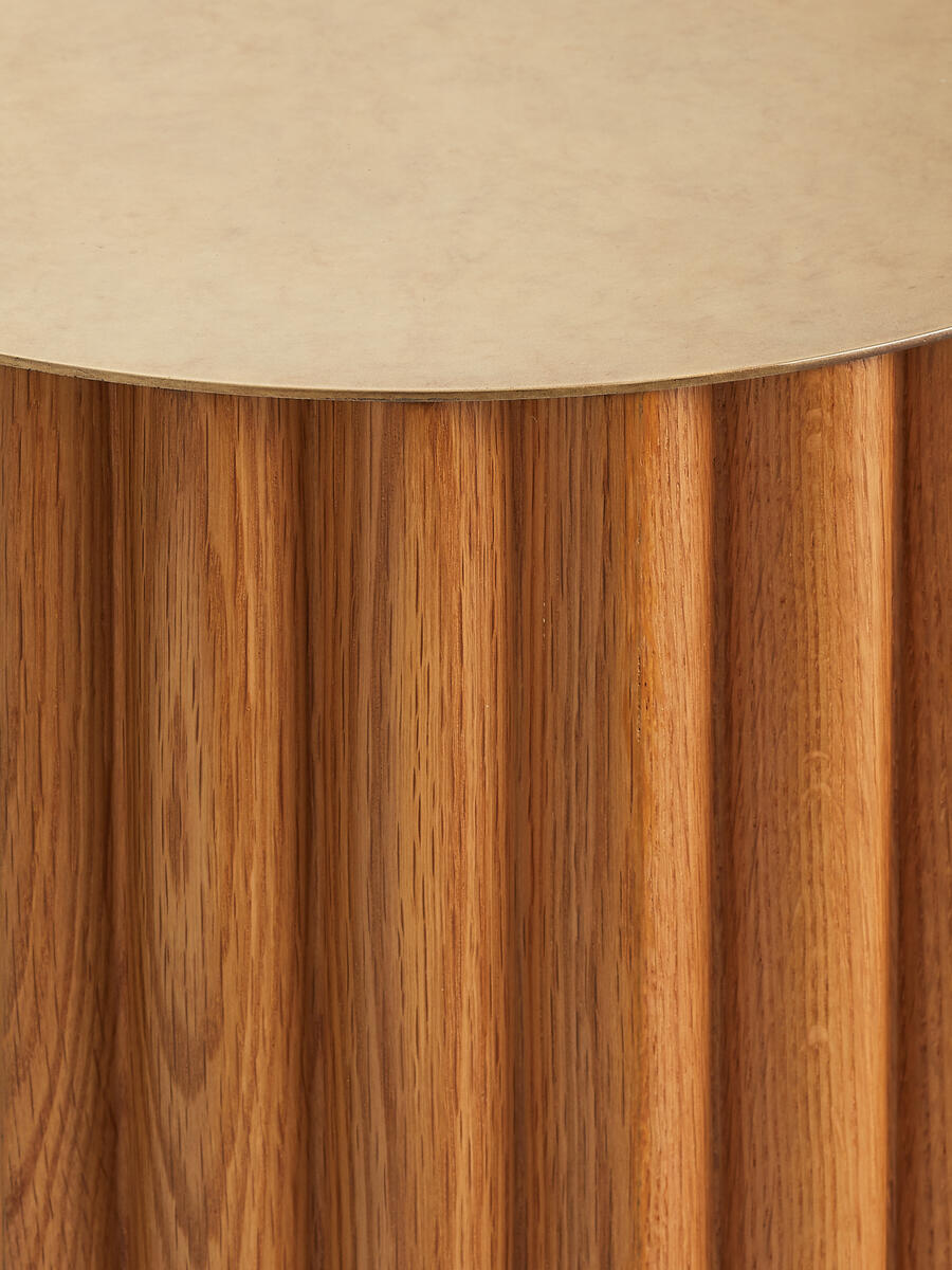 Barrel Side Table - Oak - Images - Image 6