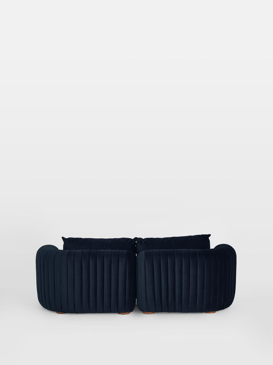 Vivienne Modular Sofa - Three Seater - Velvet Indigo - Images - Image 4