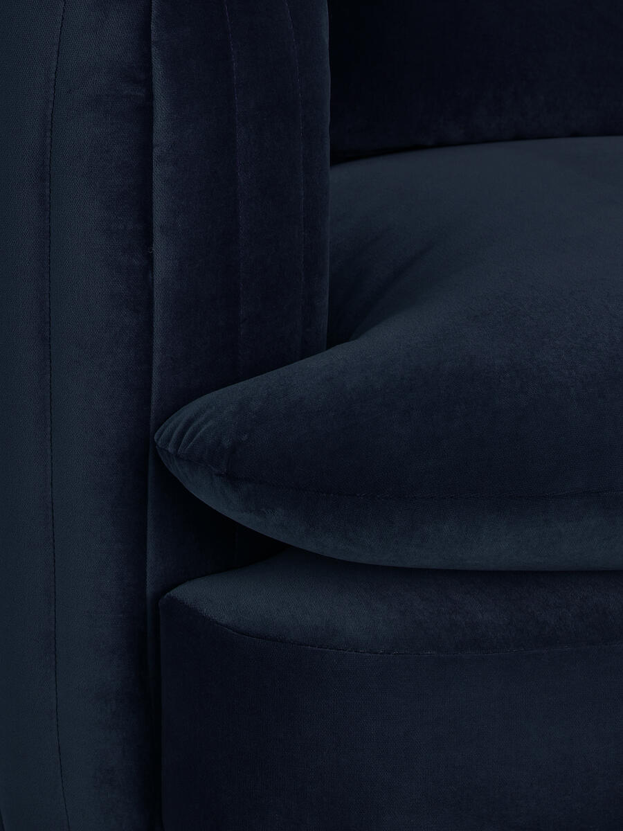 Vivienne Modular Sofa - Three Seater - Velvet Indigo - Images - Image 5