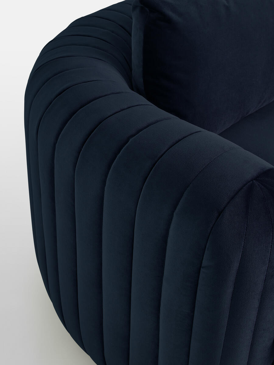 Vivienne Modular Sofa - Three Seater - Velvet Indigo - Images - Image 8