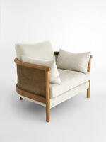 Sydney Cane Armchair - Washed Linen Flax - Listing - Thumbnail 2