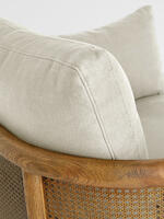 Sydney Cane Armchair - Washed Linen Flax - Images - Thumbnail 7