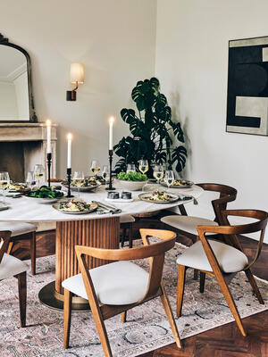 Edwin Dining Chairs - Natural Linen - Hover Image