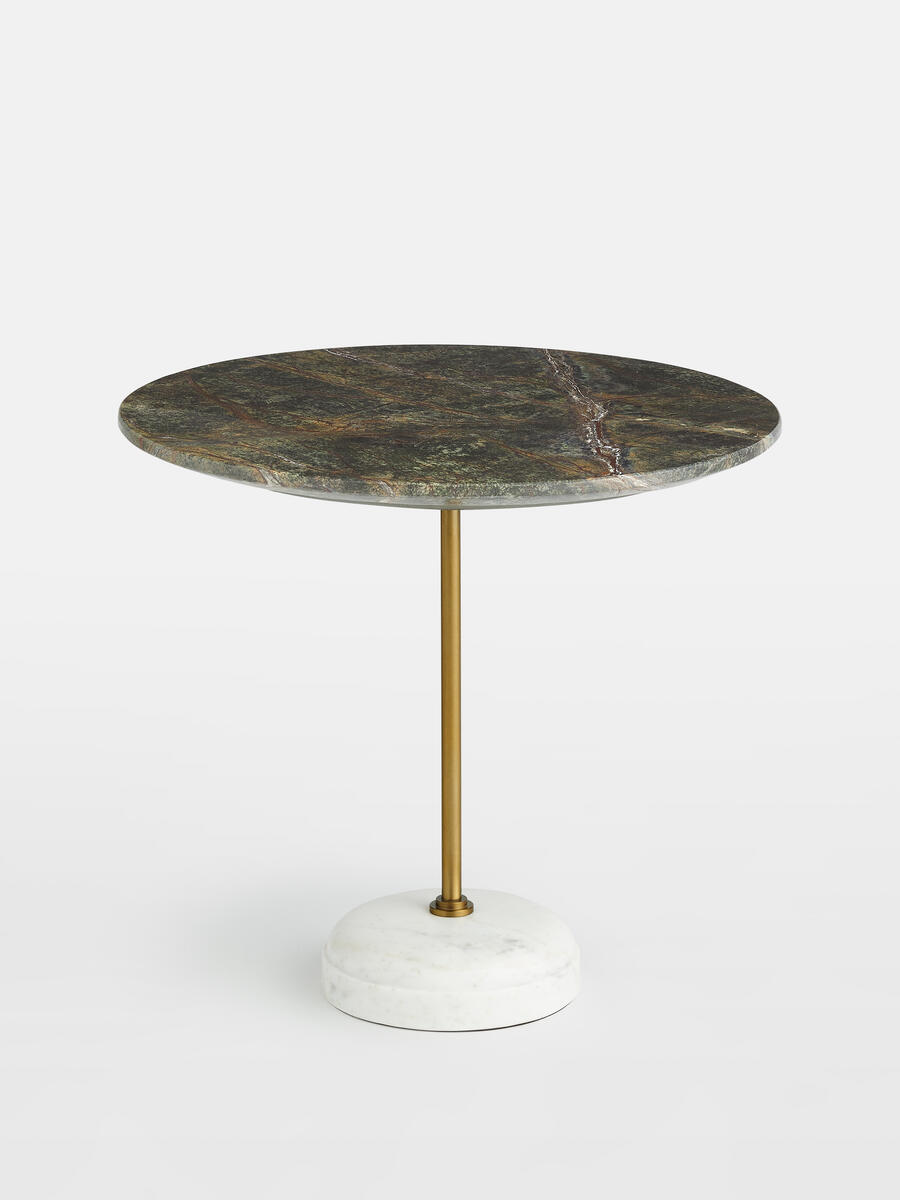Fleet Side Table - Large/Low - Jurassic Green Marble - Listing - Image 1