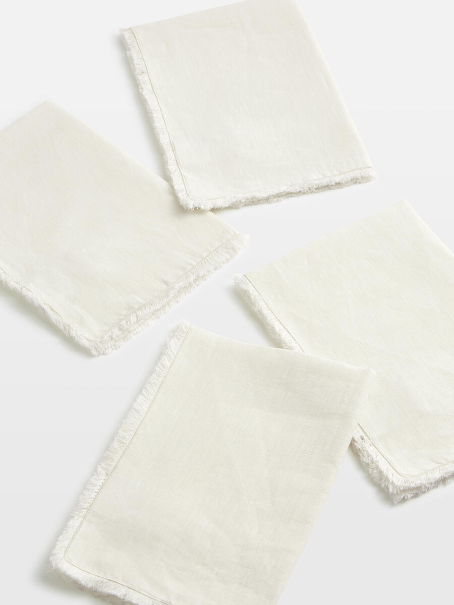 Whitney Linen Placemats Cream - set of four - Listing - Image 1