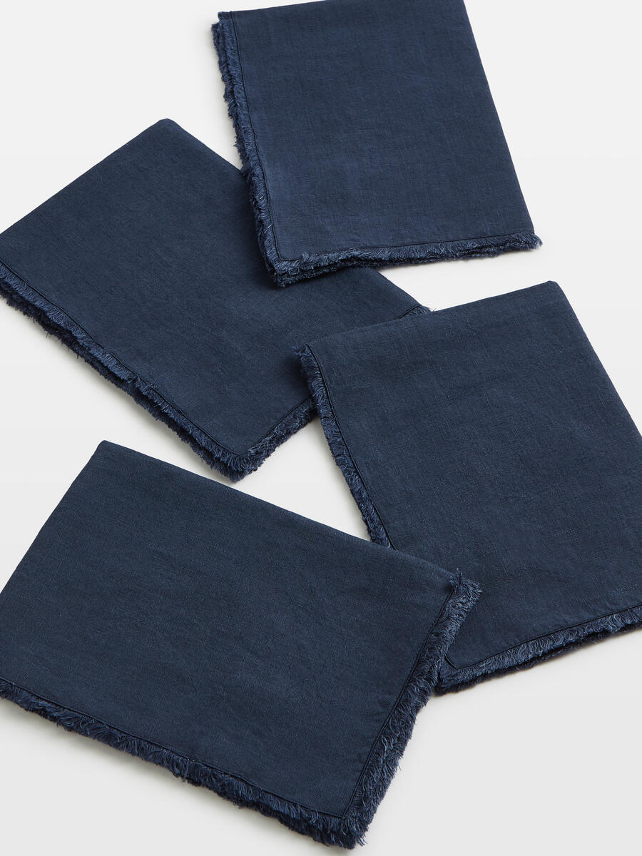 Whitney Linen Placemats Navy - Set of Four - Listing - Image 1