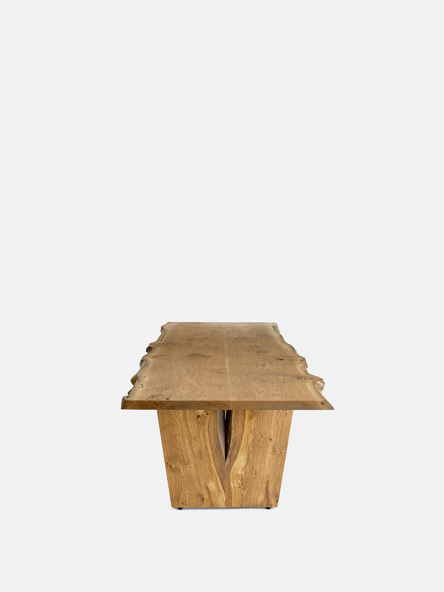 Calne Dining Table - Aged Oak - 300cm - Images - Image 7