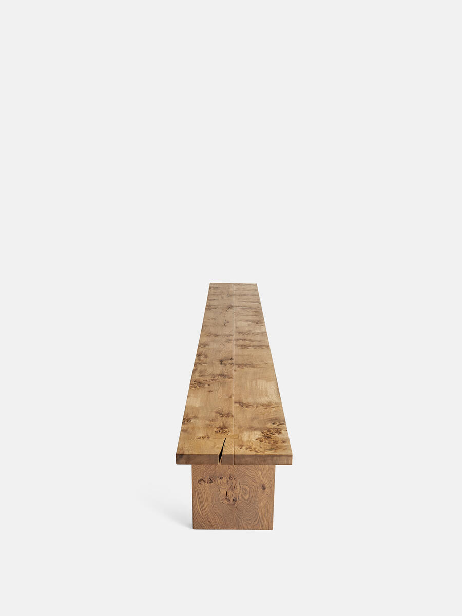 Calne Bench - Aged Oak - 300cm - Images - Image 8