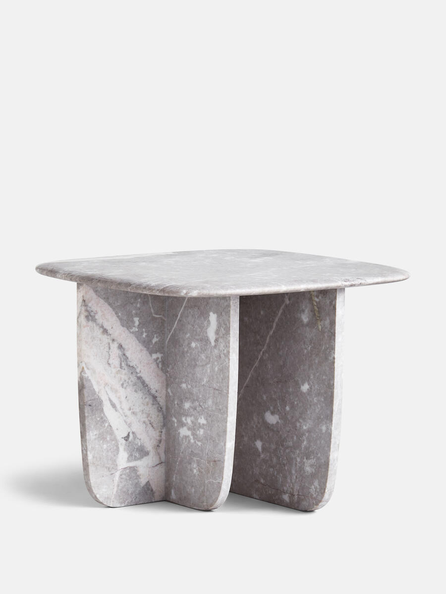 Fawsley Side Table - Grey Emperador Marble - Listing - Image 2