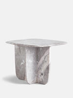 Fawsley Side Table - Grey Emperador Marble - Images - Thumbnail 3