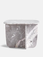 Fawsley Side Table - Grey Emperador Marble - Images - Thumbnail 6