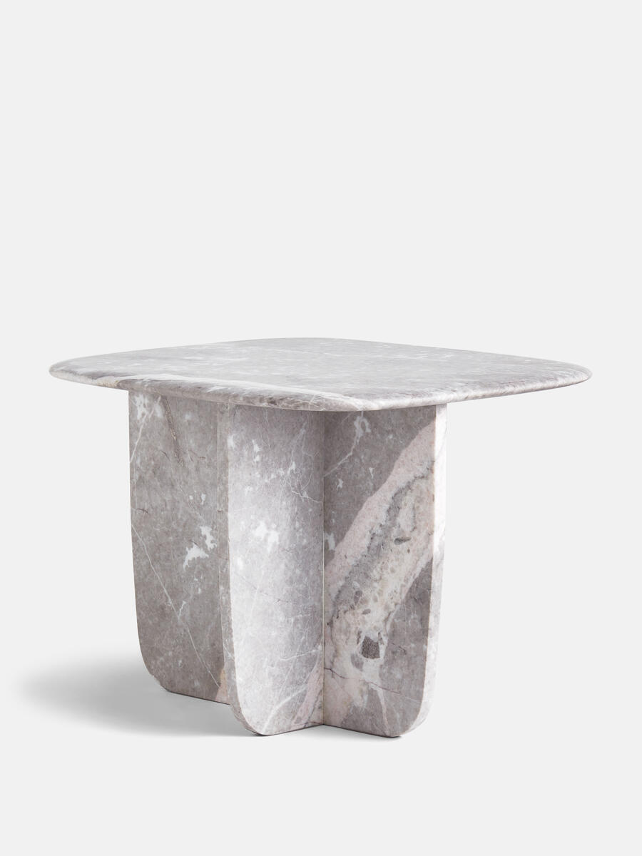 Fawsley Side Table - Grey Emperador Marble - Images - Image 3