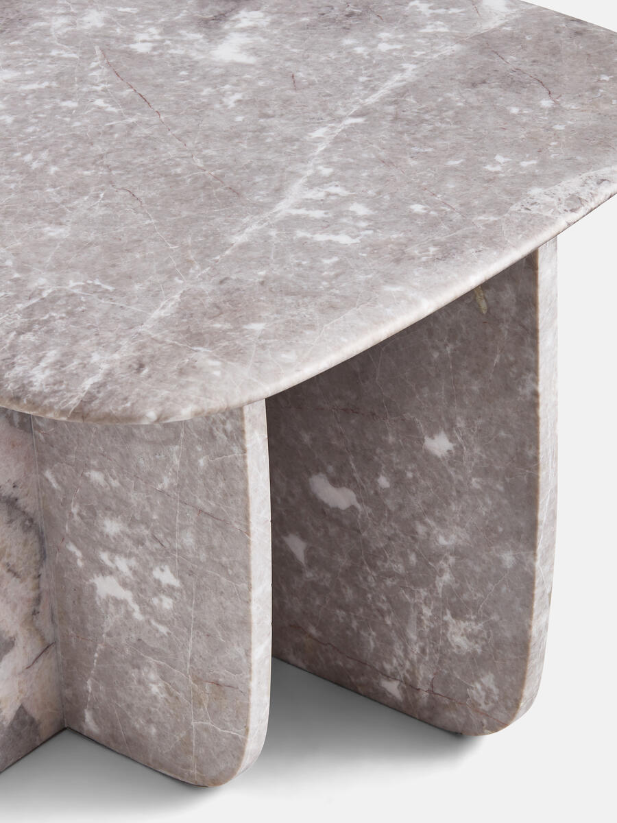 Fawsley Side Table - Grey Emperador Marble - Images - Image 5