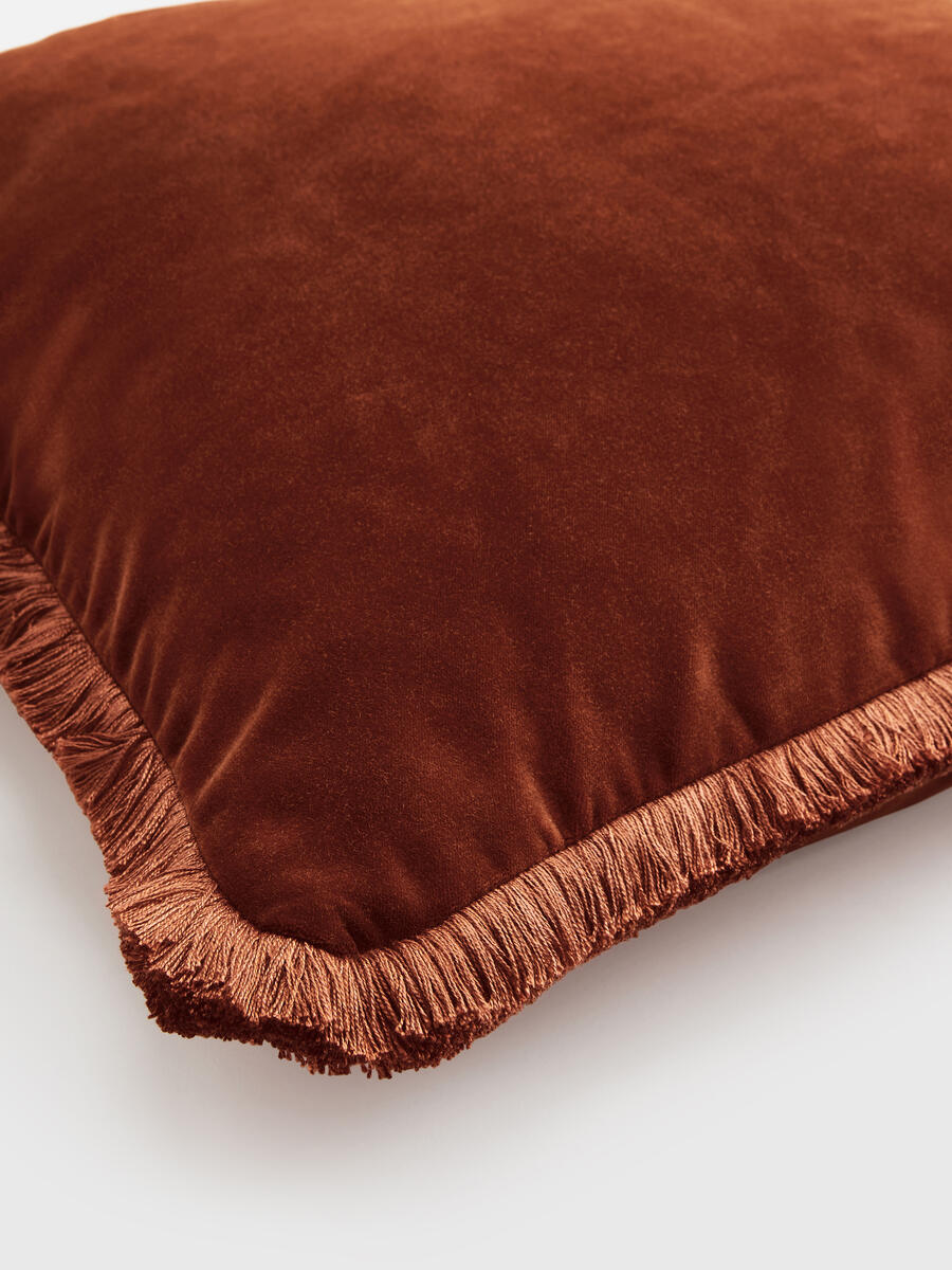 Margeaux Square Cushion - Rust - Images - Image 4