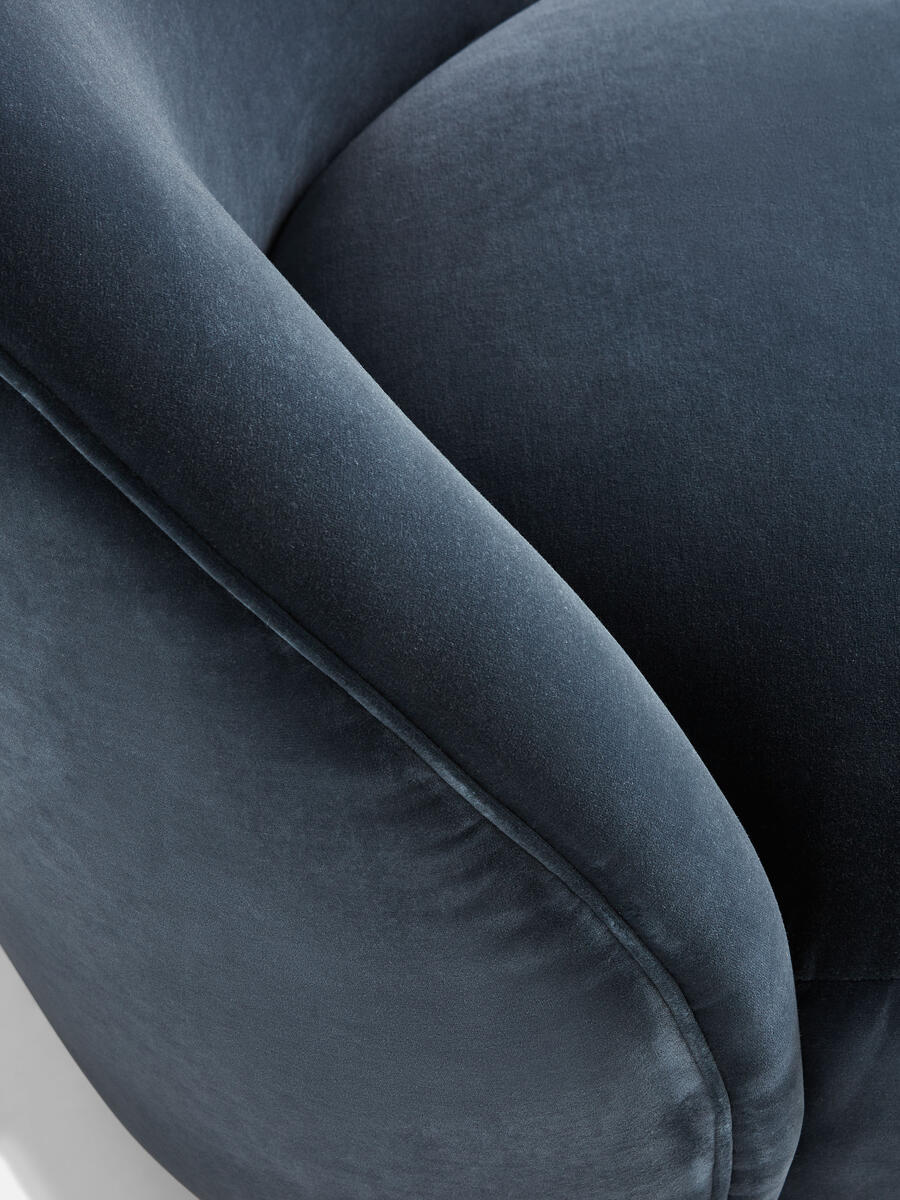 Henri Armchair - Velvet - Grey Blue - Images - Image 6