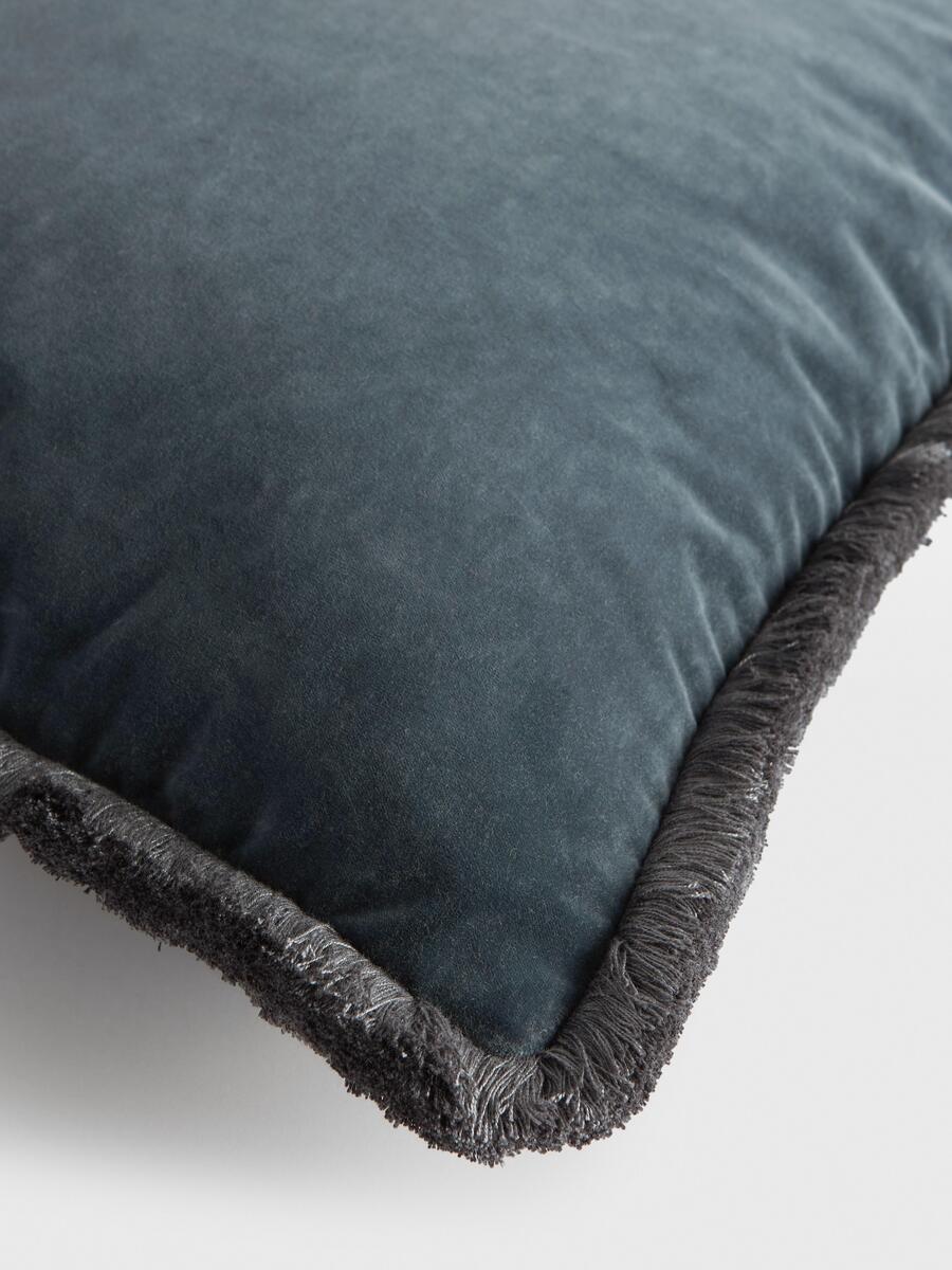 Margeaux Large Square Cushion - Grey Blue - Listing - Image 2