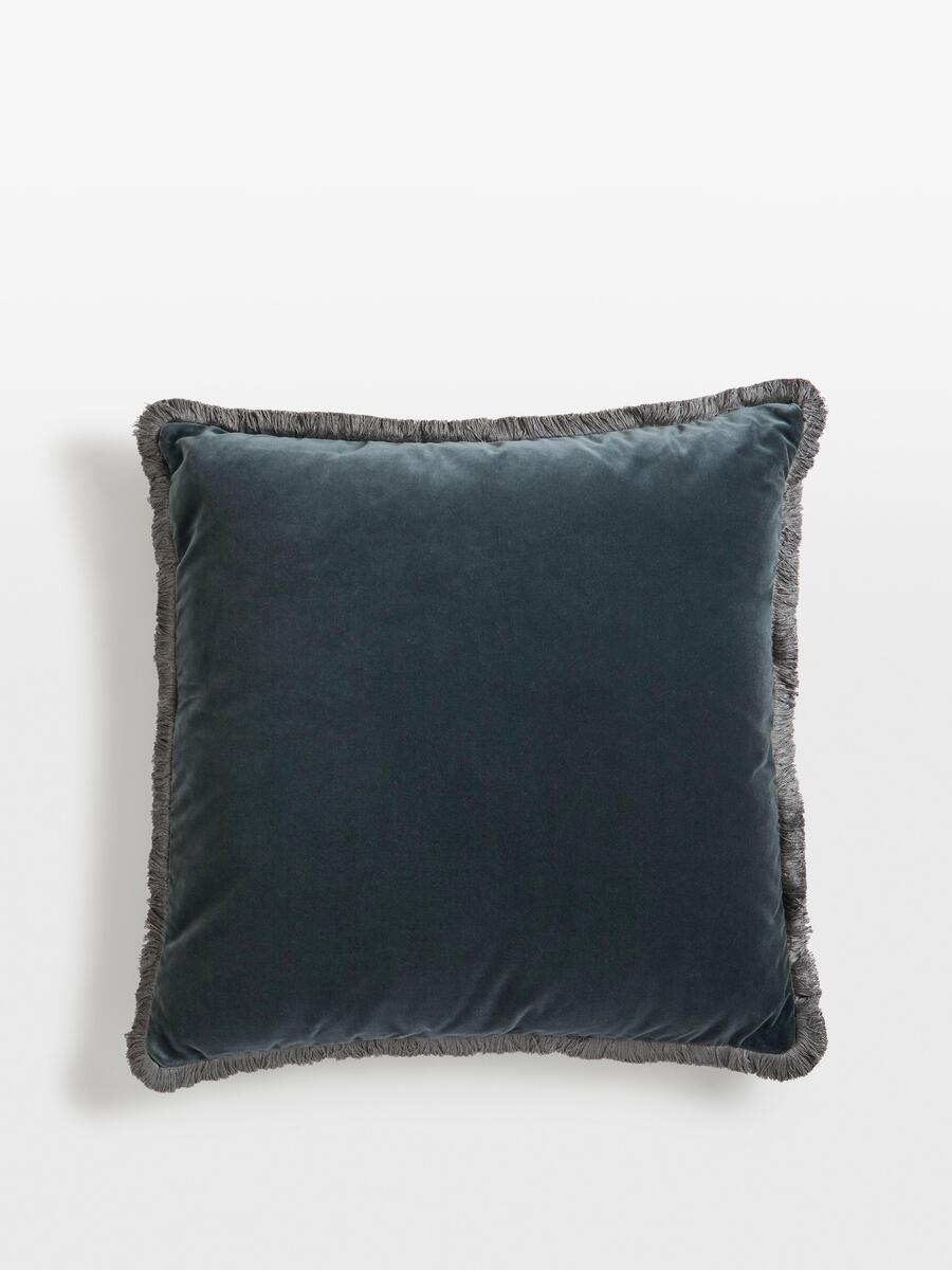Margeaux Large Square Cushion - Grey Blue - Listing - Image 1