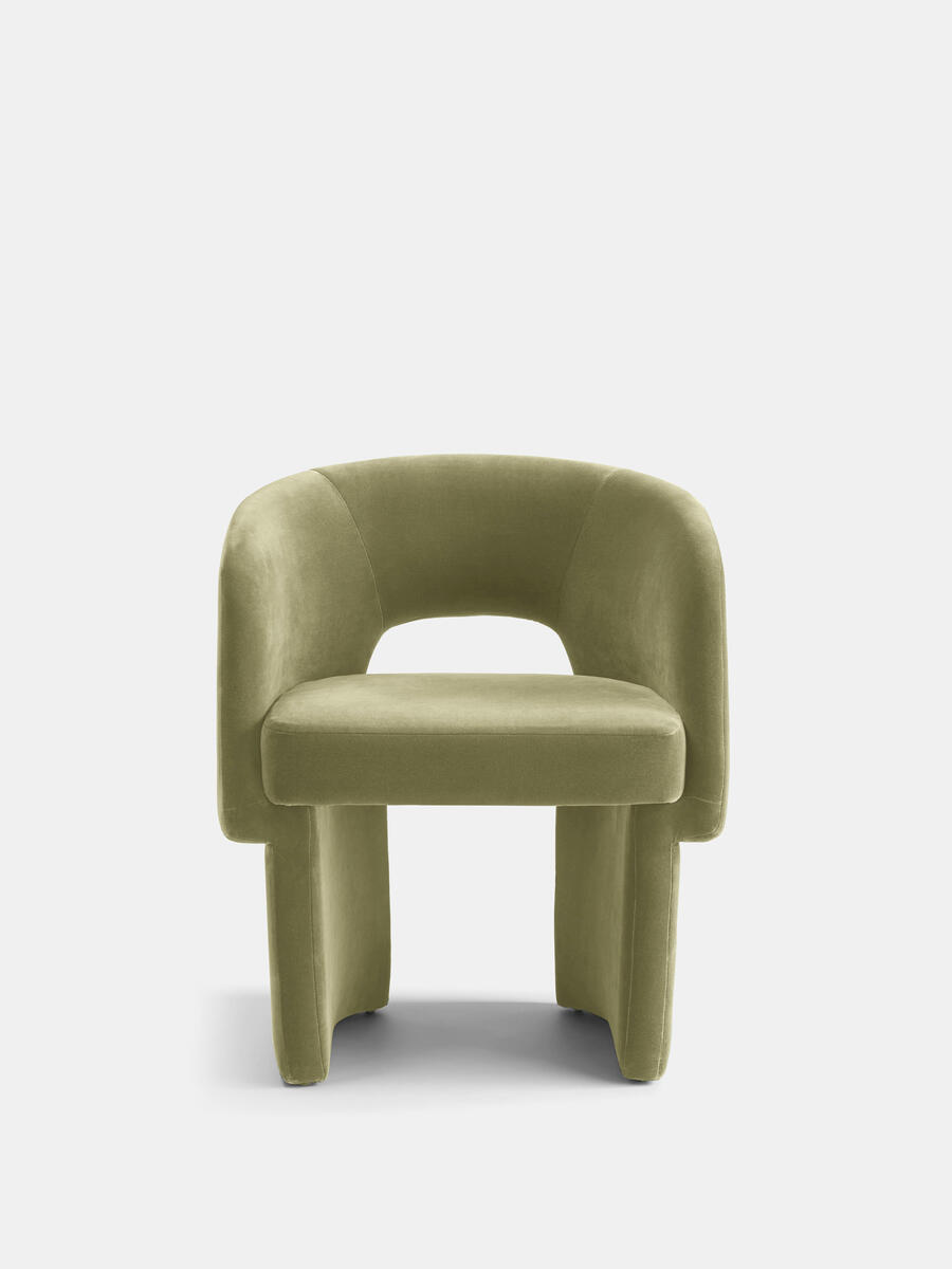 Morrell Dining Chair - Velvet - Lichen - Images - Image 3