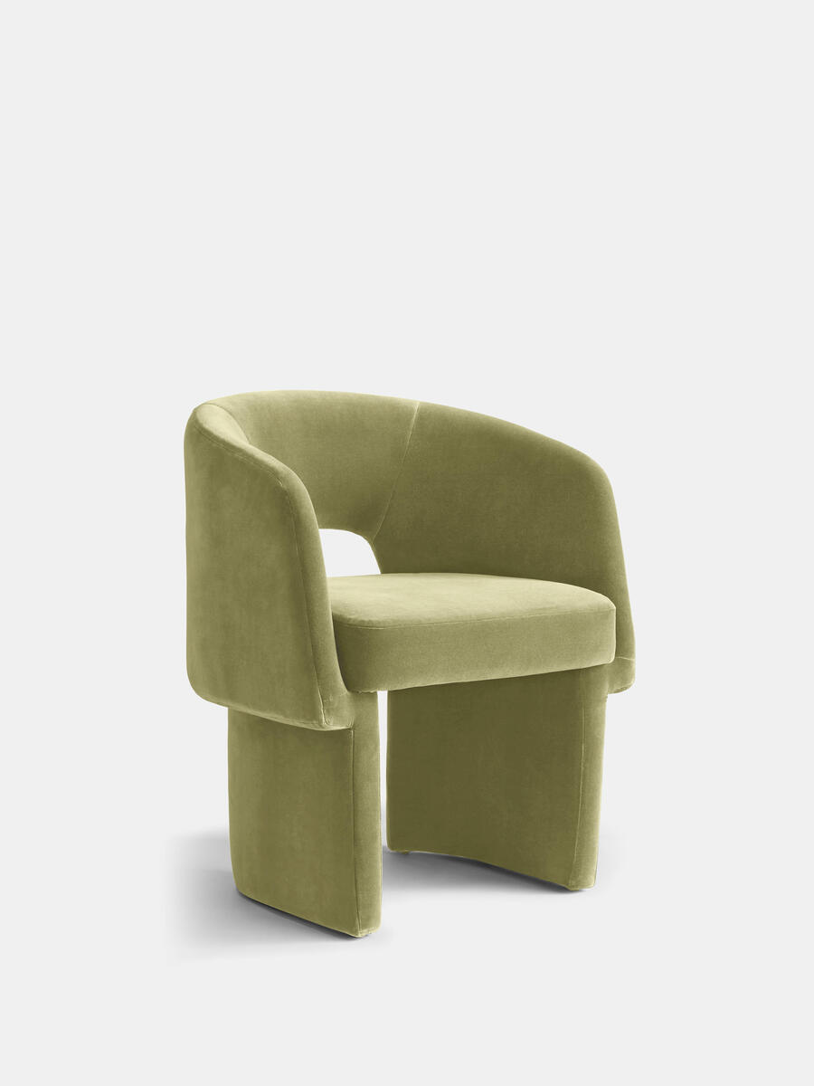 Morrell Dining Chair - Velvet - Lichen - Listing - Image 1