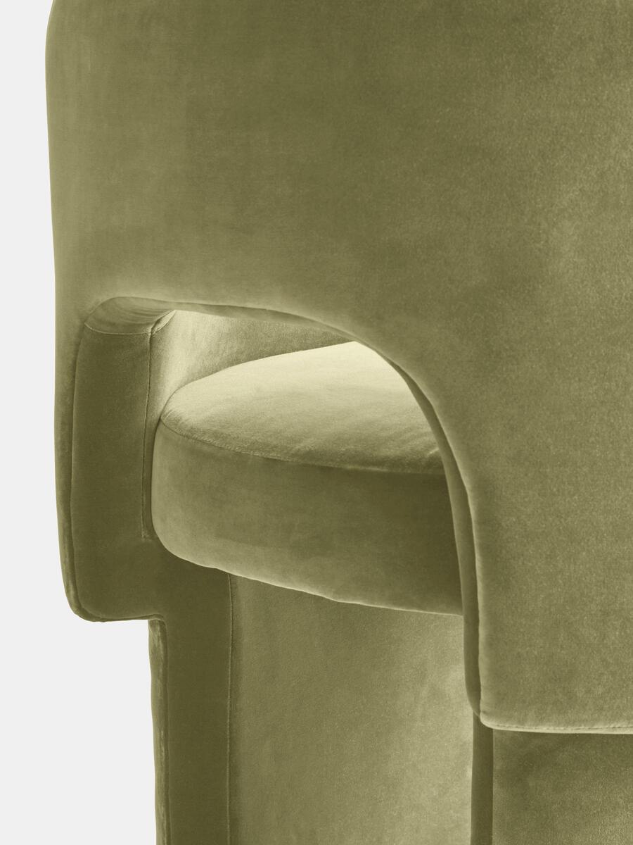 Morrell Dining Chair - Velvet - Lichen - Images - Image 6