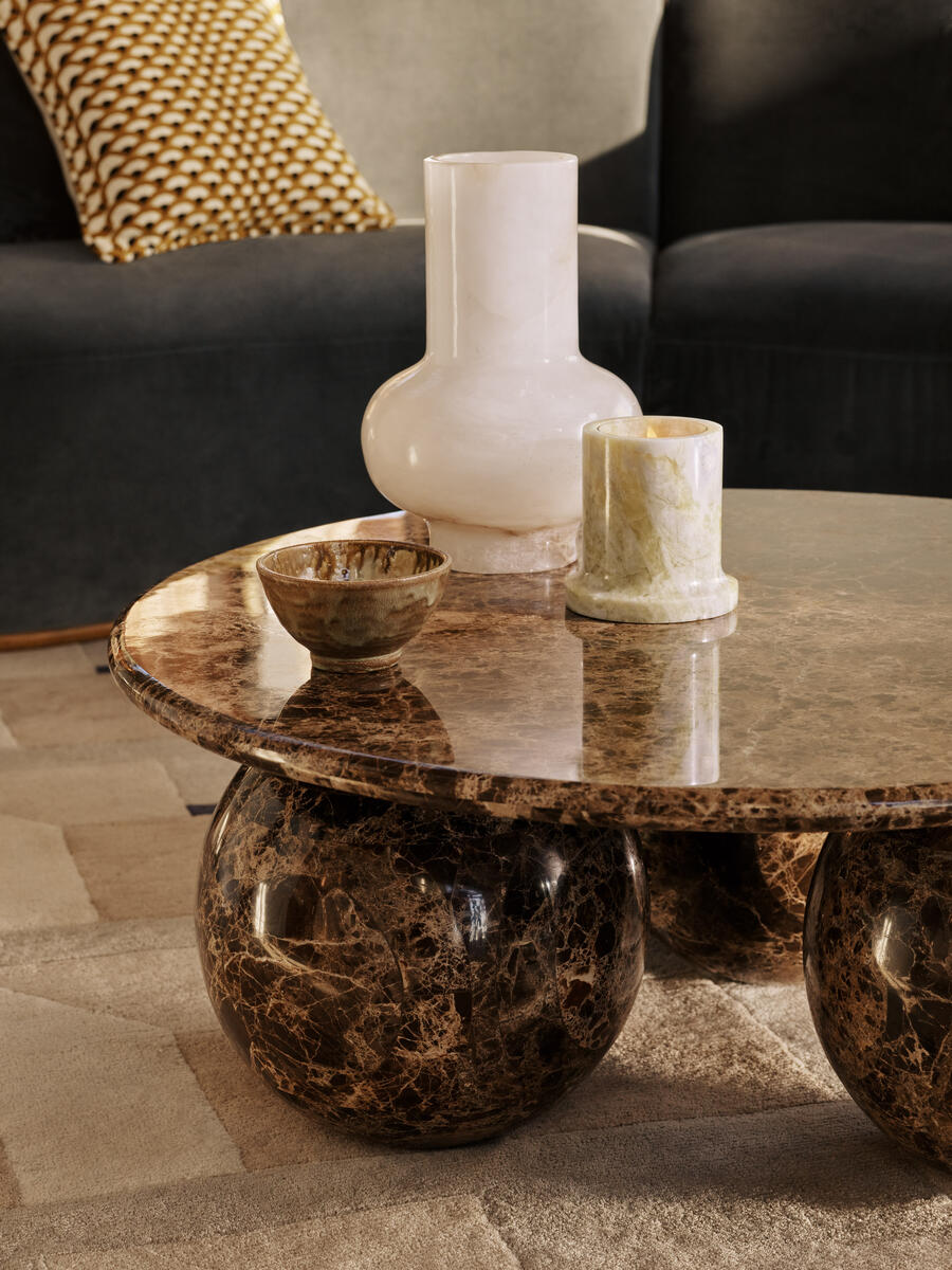 Oxley Coffee Table - Dark Emperador Marble - Lifestyle - Image 4