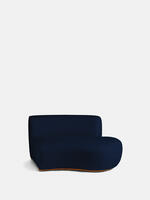 Aline Serpentine Modular Sofa - Four Seater - Dark Navy Linen - Images - Thumbnail 5