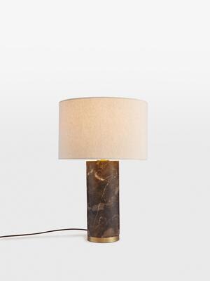 Remi Stone Table Lamp - Brown - Listing Image