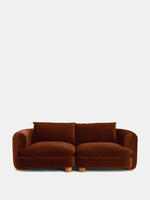 Vivienne Modular Sofa - Three Seater - Velvet Rust - Listing - Thumbnail 1