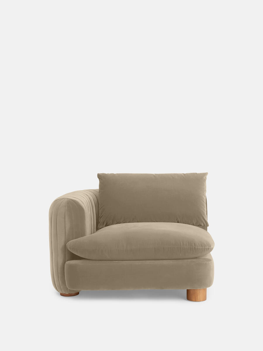 Vivienne Modular Sofa - Four Seater - Velvet Camel - Images - Image 3