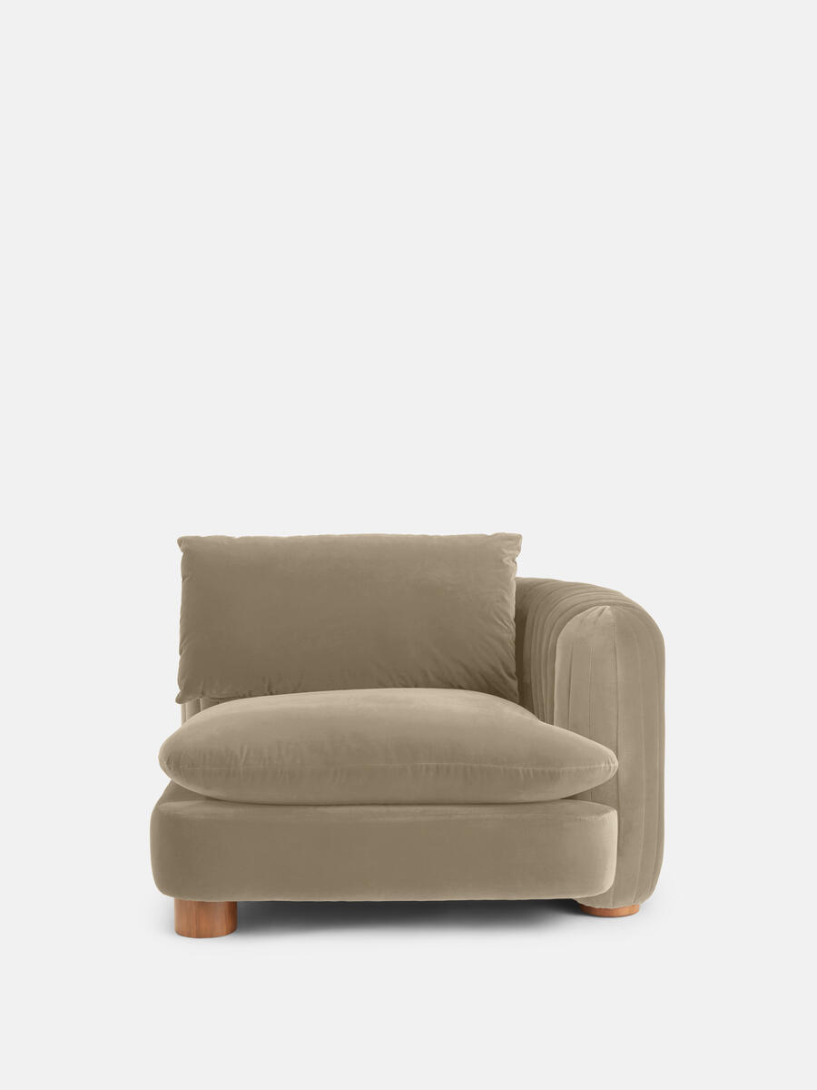 Vivienne Modular Sofa - Four Seater - Velvet Camel - Images - Image 5