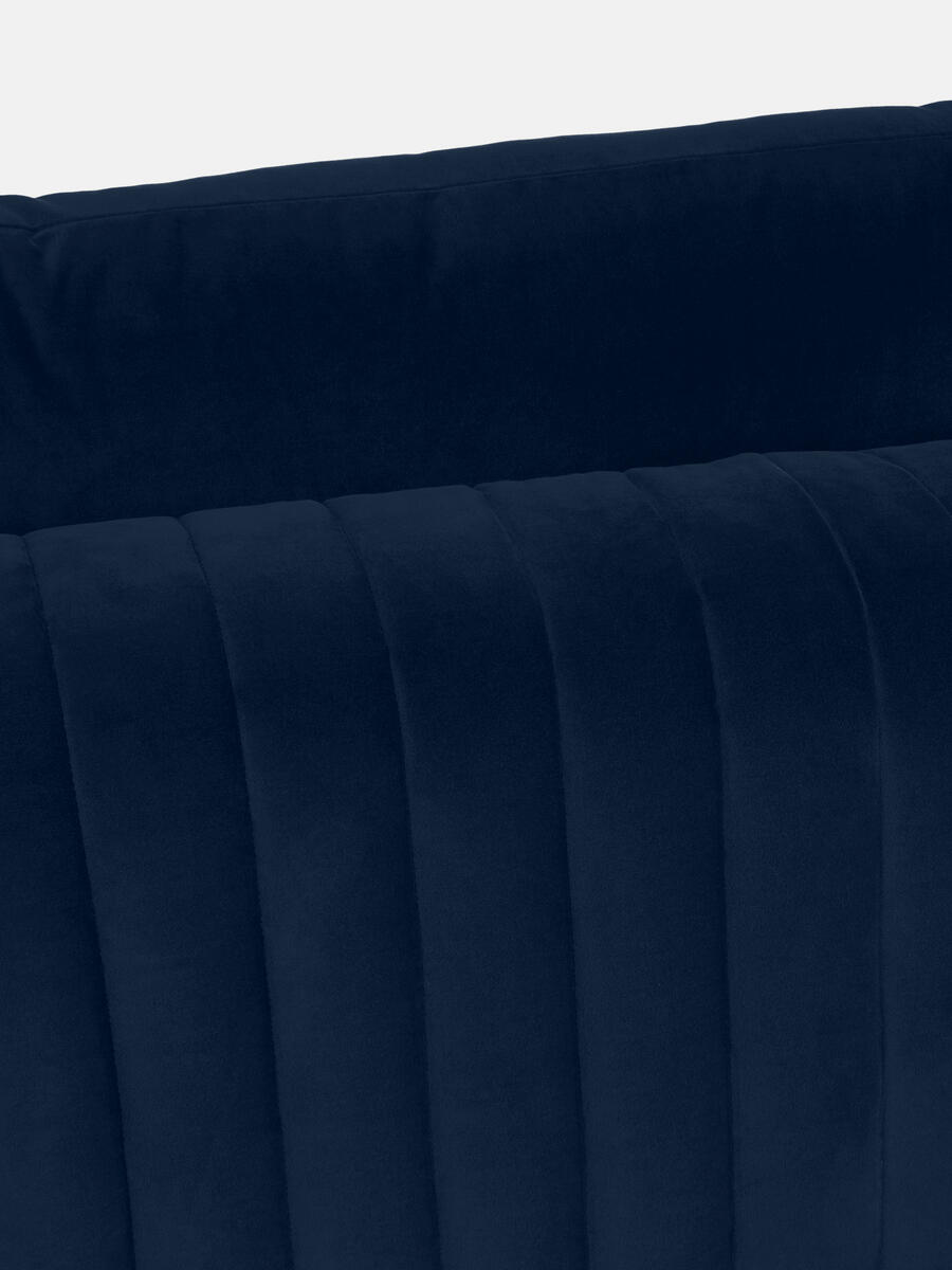 Vivienne Modular Sofa - Four Seater - Velvet - Royal Blue - Listing - Image 2