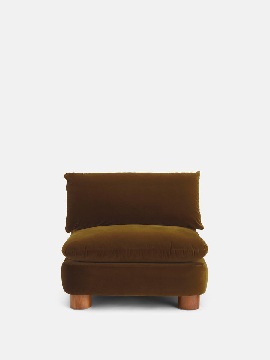 Vivienne Modular Sofa - Four Seater - Velvet Mustard - Images - Image 4