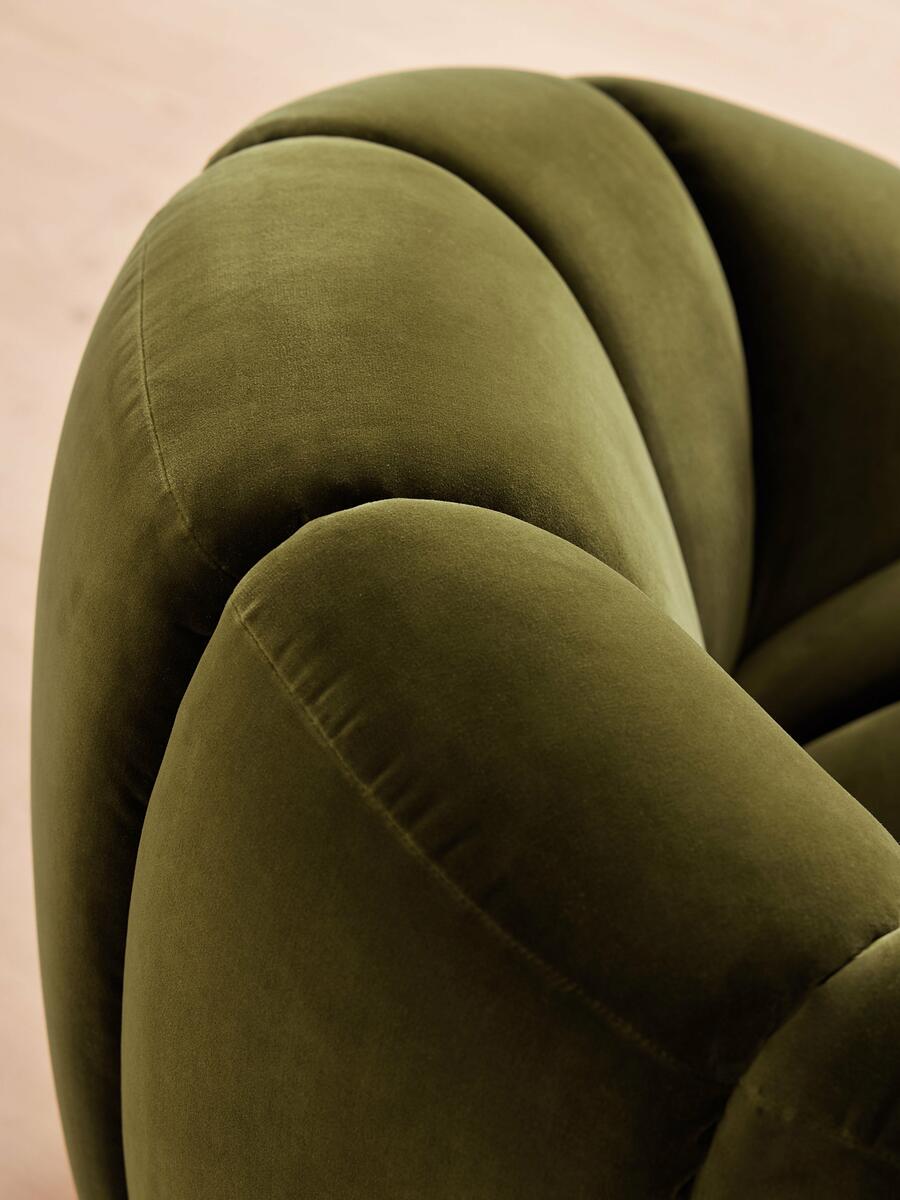 Garret Armchair - Velvet - Olive - Images - Image 7