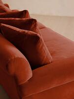 Audrey Four Seater Sofa - Velvet - Rust - Images - Thumbnail 5