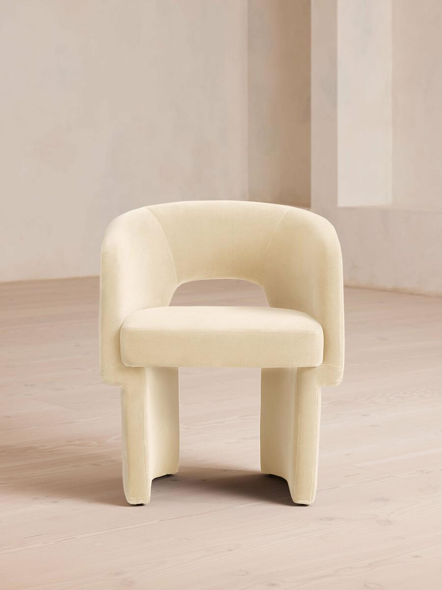 Morrell Dining Chair - Velvet - Porcelain - Listing - Image 2