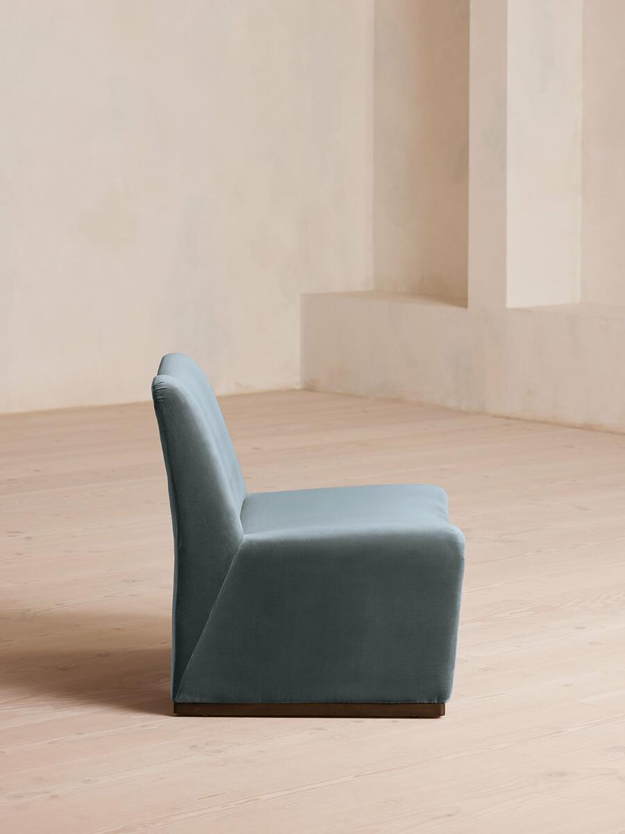Lovett Armchair - Velvet - Grey Blue - Images - Image 3