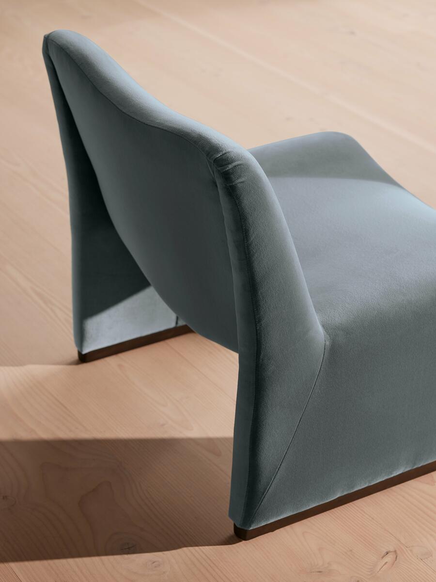 Lovett Armchair - Velvet - Grey Blue - Images - Image 5