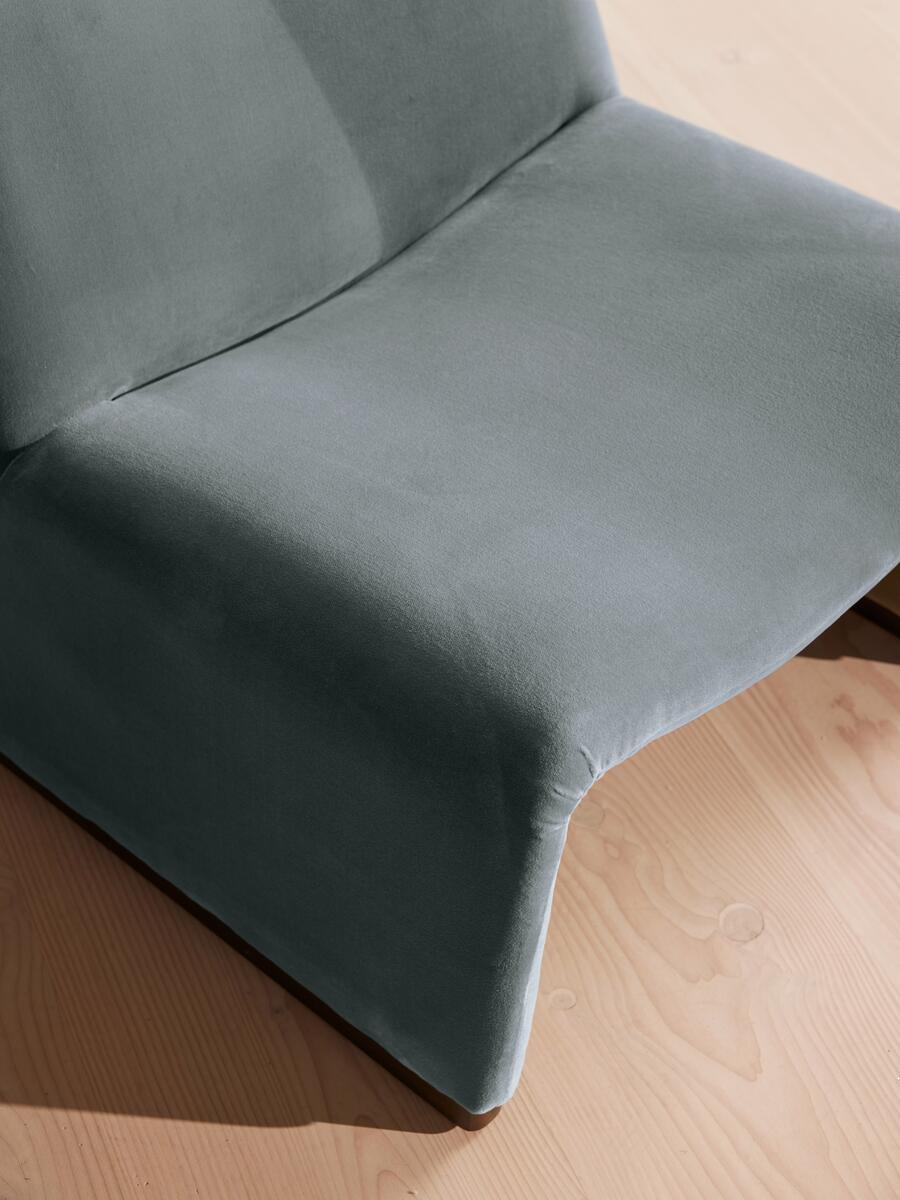 Lovett Armchair - Velvet - Grey Blue - Images - Image 6