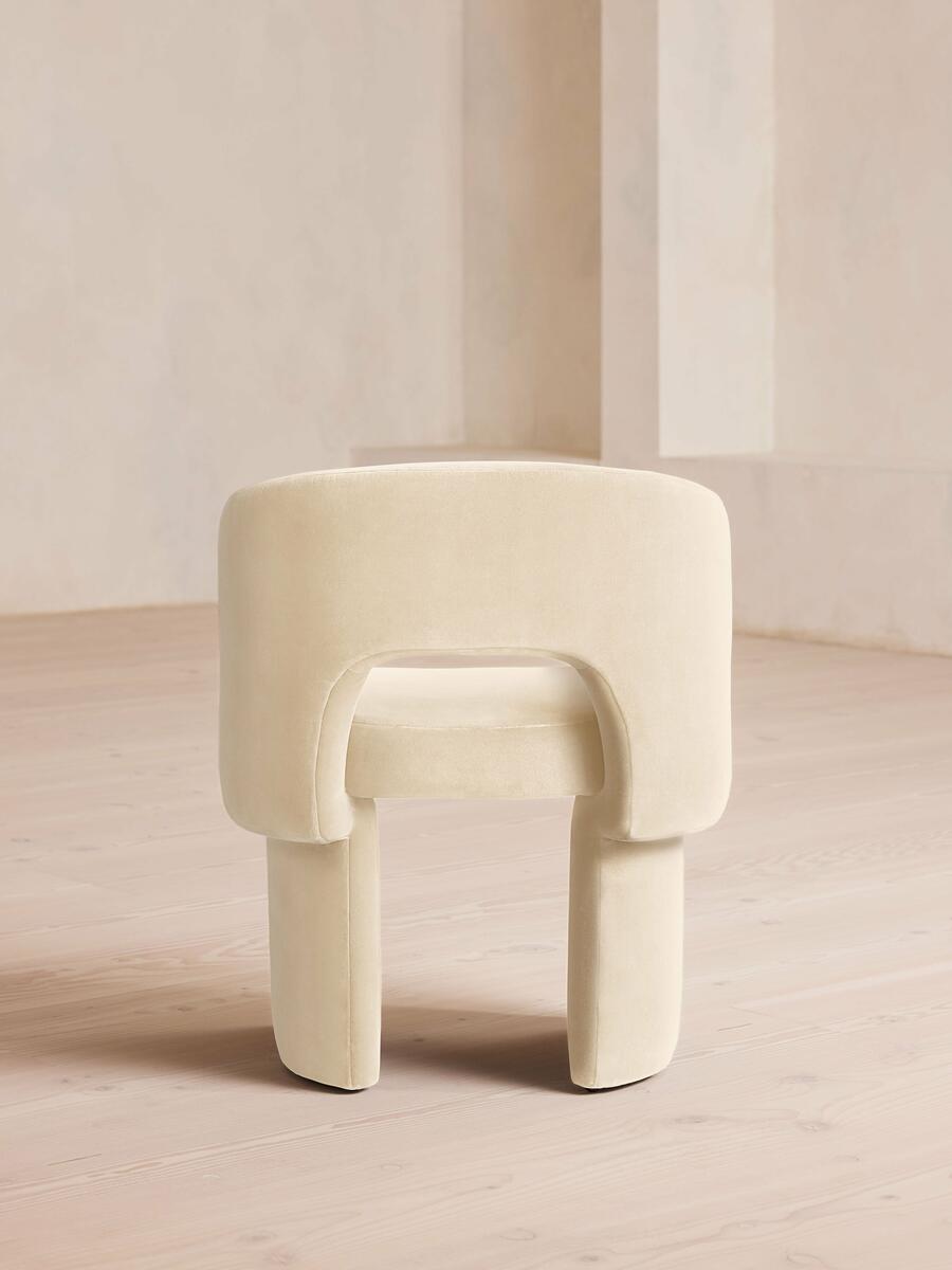 Morrell Dining Chair - Velvet - Porcelain - Images - Image 4