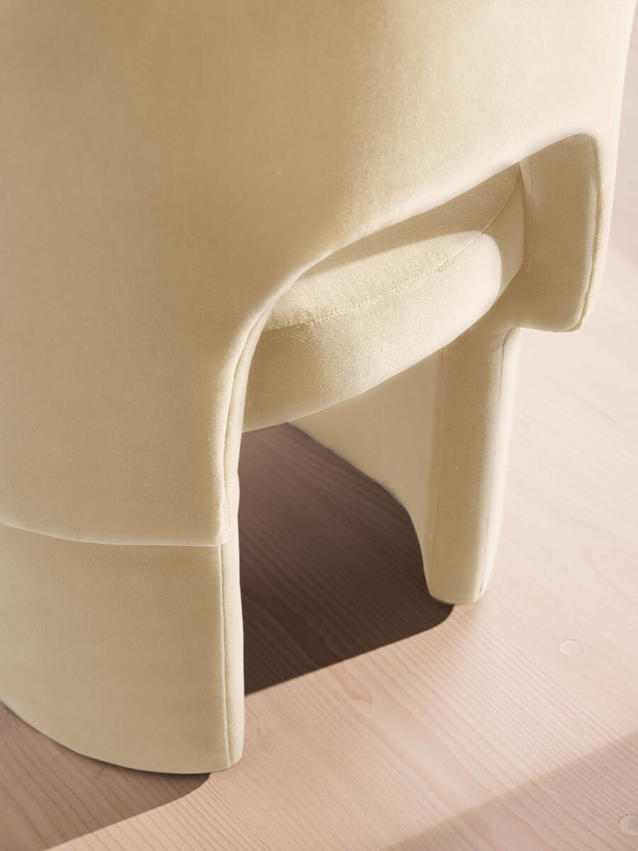 Morrell Dining Chair - Velvet - Porcelain - Images - Image 6