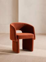 Morrell Dining Chair - Velvet - Rust - Listing - Thumbnail 1