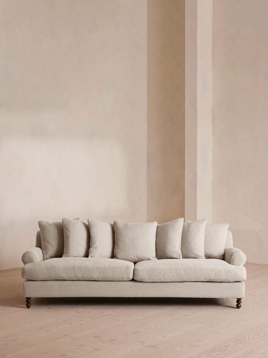 Audrey Four Seater Sofa - Linen - Bisque - Listing - Image 2