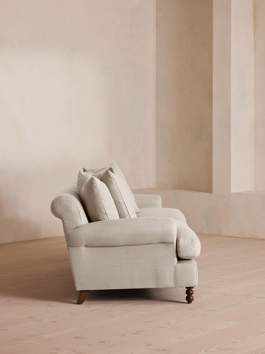 Audrey Four Seater Sofa - Linen - Bisque - Images - Image 3