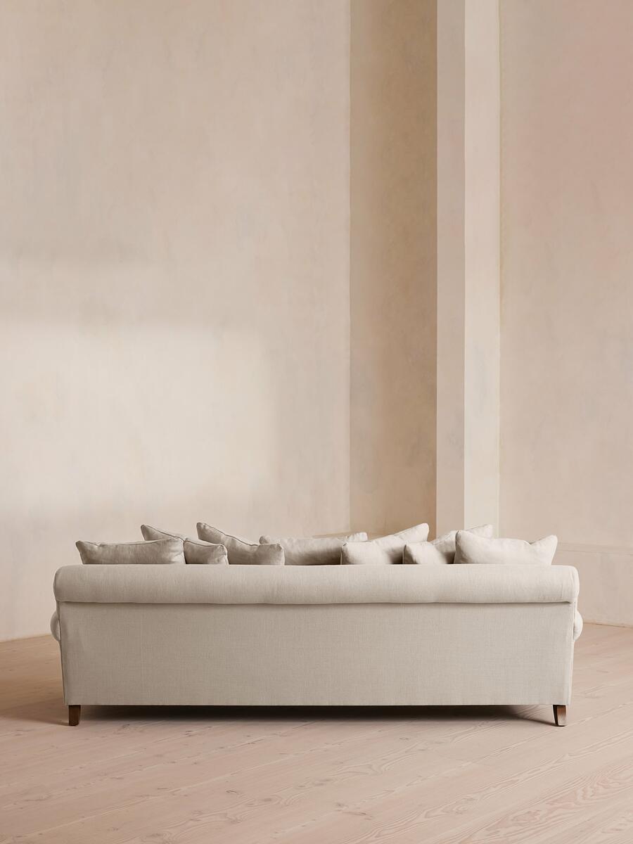 Audrey Four Seater Sofa - Linen - Bisque - Images - Image 4