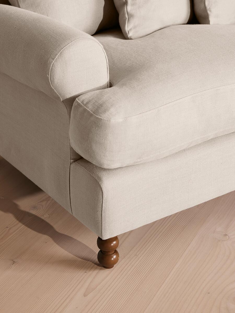Audrey Four Seater Sofa - Linen - Bisque - Images - Image 5