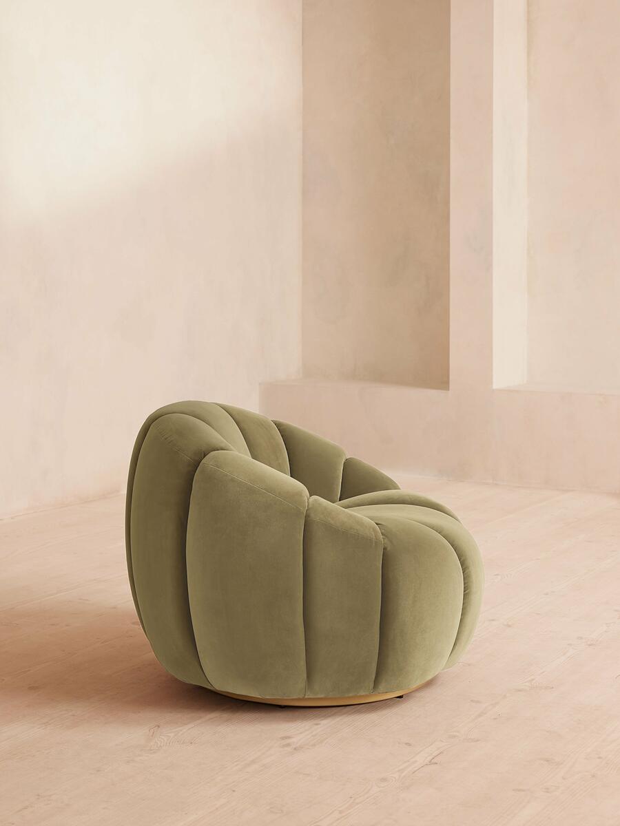 Garret Armchair - Velvet - Lichen - Images - Image 3