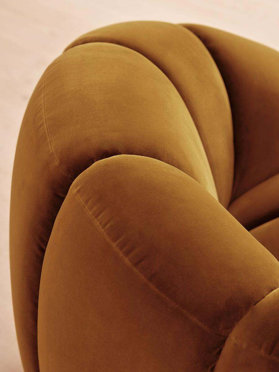 Garret Armchair - Velvet - Mustard - Images - Image 7