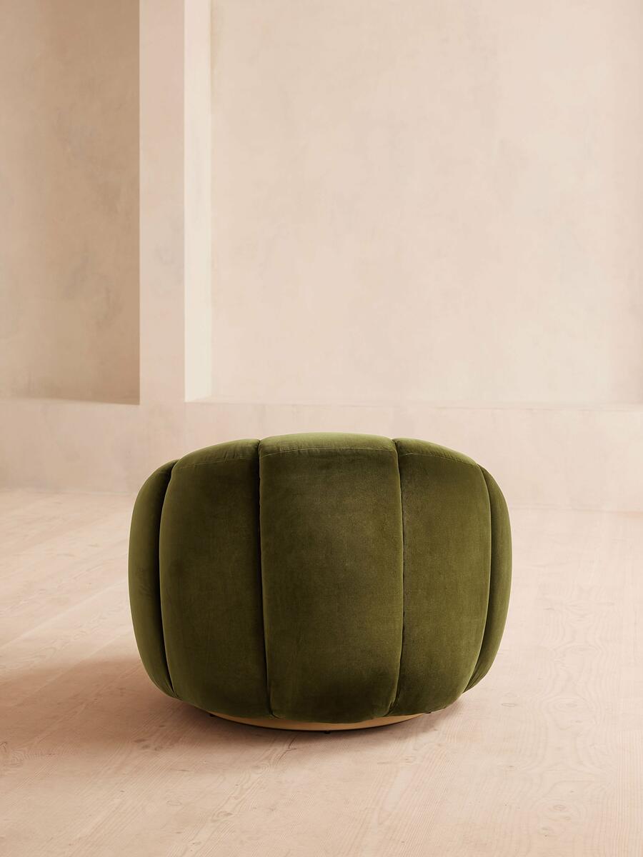 Garret Armchair - Velvet - Olive - Images - Image 4