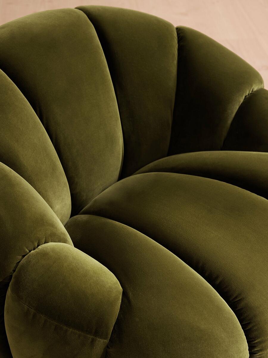 Garret Armchair - Velvet - Olive - Images - Image 5